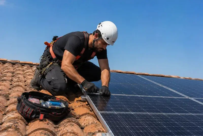 Maintenance et monitoring de panneaux solaires à Monsireigne